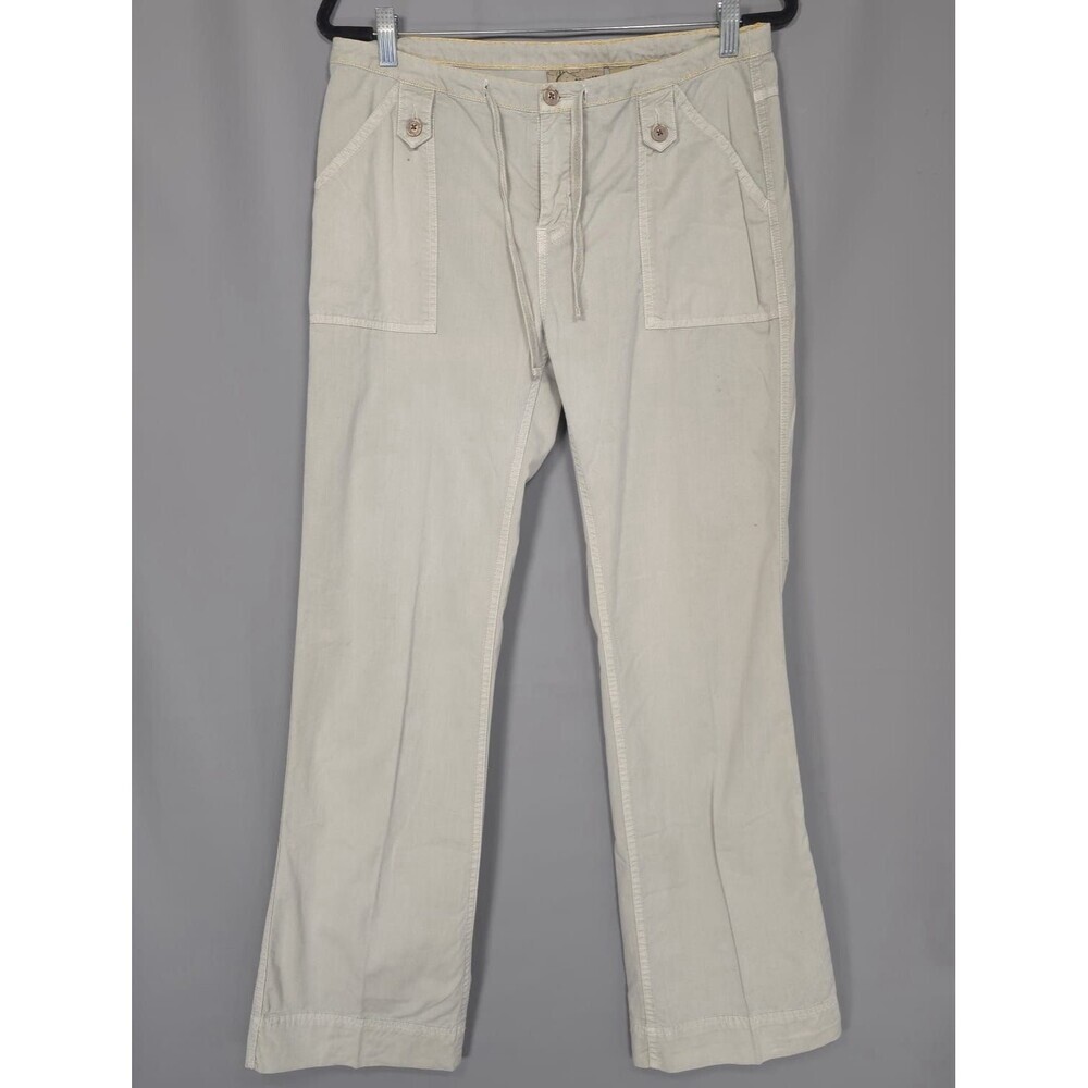 GRAMICCI Women’s Pants Size 6 Straight Flare Drawstring Hiking Gray‎ Green